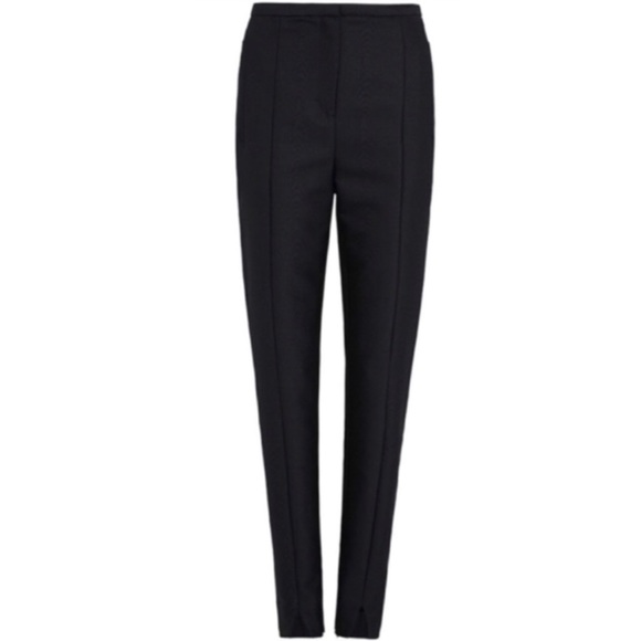 SASS & BIDE The Blackest Black Tailored Fitted Slim Skinny Wool Blend Pants, Blk - Picture 8 of 8